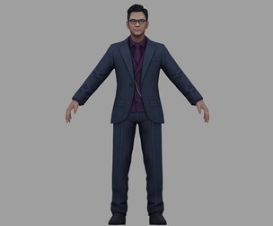 Middle-aged man in suit Teacher business man formal suit o