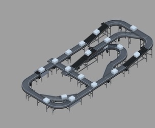 Transmission system Express sorting transmission belt