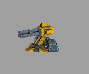 Second-era Green machine gun Machine-gun defense turre