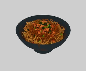 Next generation realistic PBR Noodles Mixed Hot Dry noodl