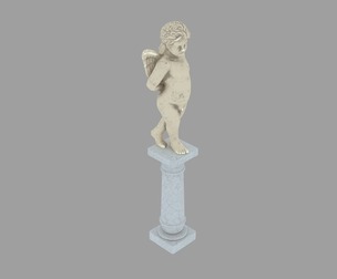 Next generation PBR Cherub stone statue Angel statue Euro