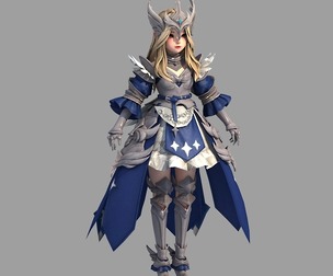 Next generation cartoon Beauty Girl Little Girl Mage Mediev