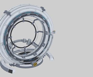 The next generation of sci-fi space teleportation high-tech t