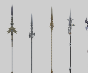 Next generation PBR Cold Weapon Spear Spear Spear Punk