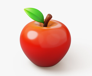 Apple Fruit Stylized