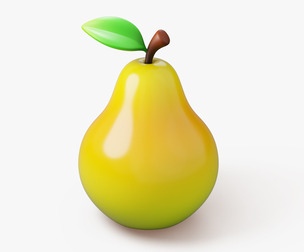 Pear Fruit Stylized
