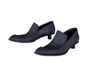 Black Leather Vintage Pumps