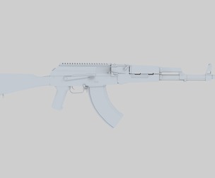 Next generation realistic props AKM high and low mold baki
