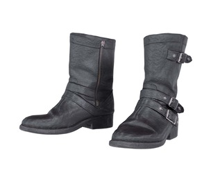 Silver Skull Boots