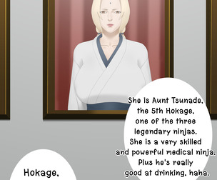 Tsunade's picture in the Hokage's office. 🍃