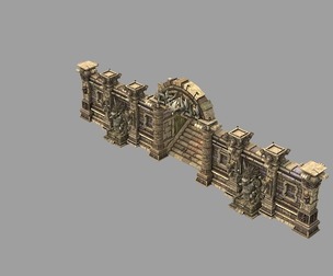 Gate Structure Underground palace Gate Wall Pig Monster