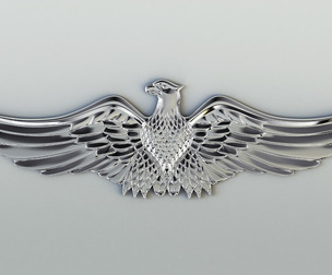 Chrome Eagle 3D Model