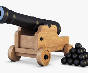 Ancient Cannon 3D Model