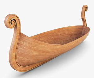 Ancient Boat 3D Model
