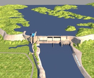 Danjiangkou Reservoir Dam South-to-North water diversion middle