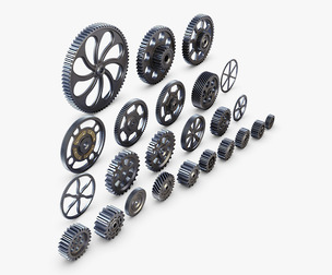 Gears Set v 1 3D Model