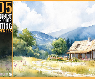 505 Environment Watercolor Painting