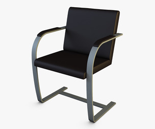 Brno Ludwig Mies Van Der Rohe-1929 3D Model