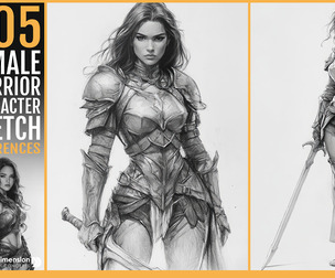 505 Female Warrior Character Sketch