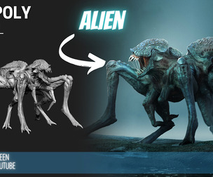ZBrush Model: Alien High Poly ZTL & FBX