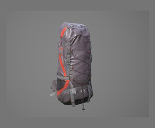 Bag Backpack 3D model 002