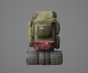 Bag Backpack 3D model 003