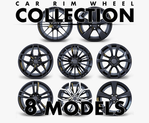 Car Rim Wheel Collection Volume 1 3D Models