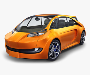Generic Electric Concept Car 3D Model