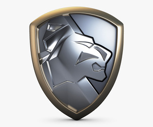 Lion Shield Insignia v 1 3D Model