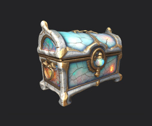 Treasure Chest 3D model 001