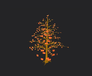 Christmas tree 3D Model 001