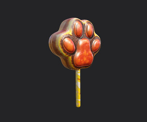 Cat Claw Candy 3D model 001