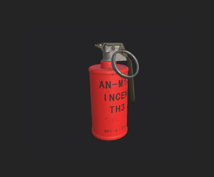 Hand Grenade 3D Model 001