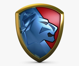 Lion Shield Insignia v 2 3D Model