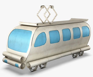 Tram Paper v 1 3D Model