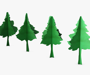 Conifer Tree Paper v 1 3D Model
