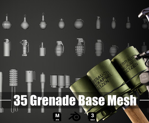 35 Grenade Base Mesh