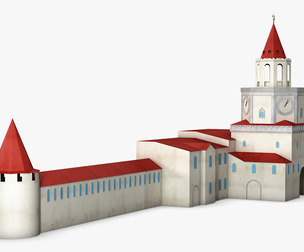 Antique Building Paper v 1 3D Model