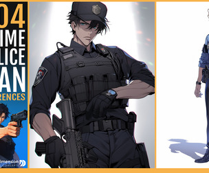 404 anime police man