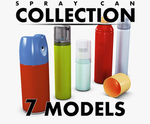 Spray Can Collection Volume 1 3D Models