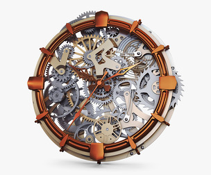 Clock Mechanism With Gears v 2 3D Model