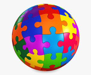 Colored Sphere Puzzle v 3 3D Model