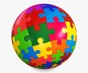 Colored Sphere Puzzle v 4 3D Model
