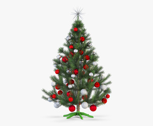 Christmas Tree 150cm v 1 3D Model