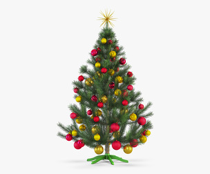 Christmas Tree 150cm v 2 3D Model