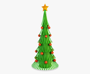 Christmas Tree Paper v 1 3D Model