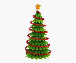 Christmas Tree Paper v 3 3D Model