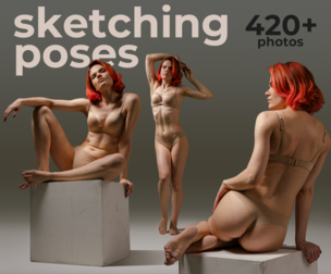 420+ Female Sketching Poses - Reference Pictures