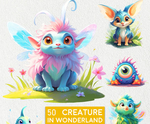 50 Creature Clipart