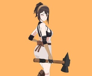 Anime Blacksmith - RPG Character